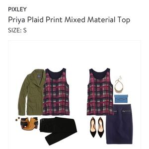Stitch Fix: Pixley Priya Plaid tank